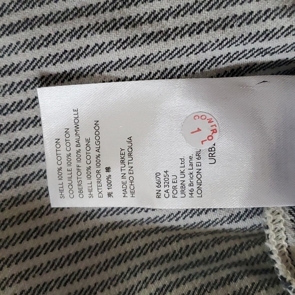 Urban Outfitters BDG Hudson Black and White Pinstriped Denim Mini Dress Size M - Picture 8 of 10